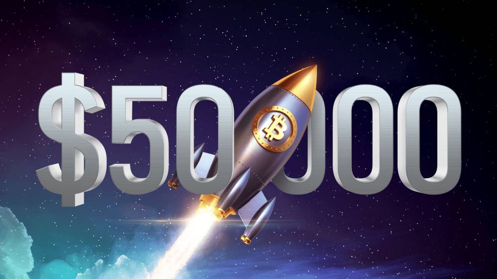 Bitcoin prekonal 50 000 dolárov