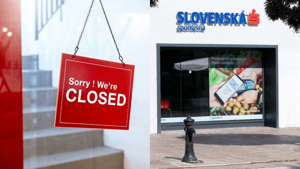 Slovenské banky zatvárajú kamenné pobočky