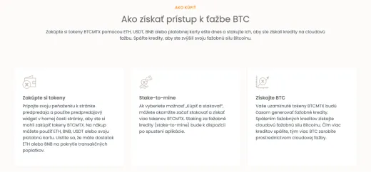 Ťažba na Bitcoinminetrix
