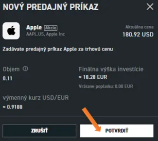 Uzatvorenie otvorenej pozície