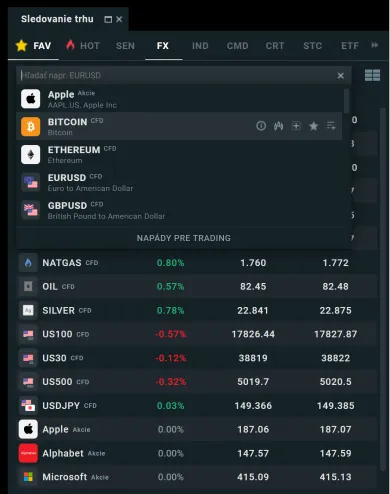 Výber aktíva na nákup