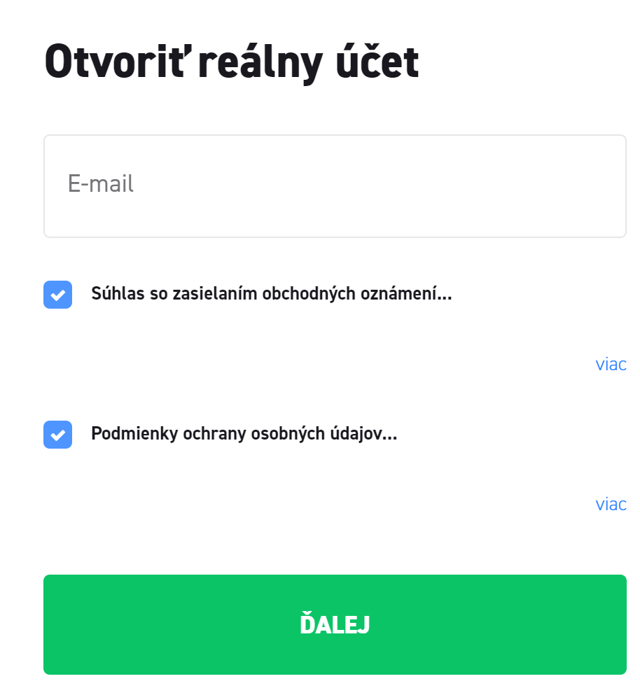 Vyplnenie nášho mailu