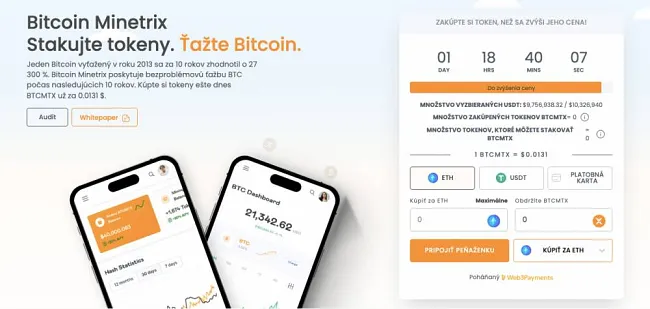 Zaujímavý projekt Bitcoin Minetrix