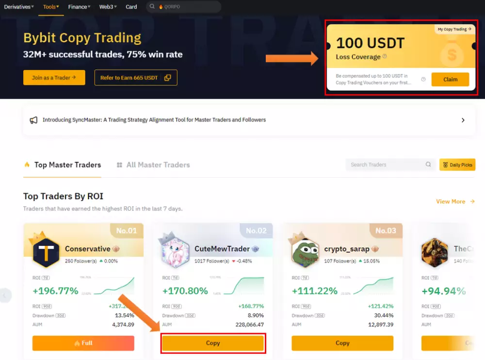 Copytrading platforma