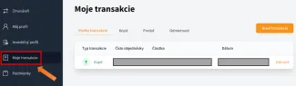 Moje transakcie
