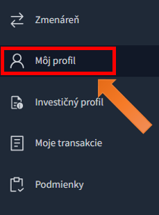 Profil účtu