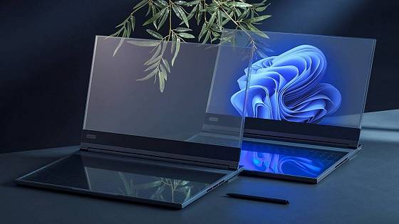Takto vyzerá Lenovo ThinkBook Transparent Concept