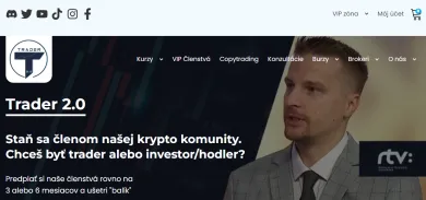 Úvodná stránka Trader 2.0