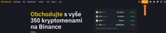 Vklad na Binance