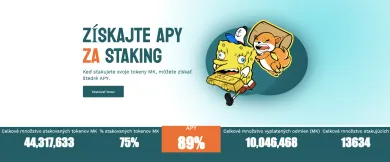 Získajte APY za staking