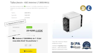 Bitcoin a ďalšie kryptomeny je možné aj ťažiť.