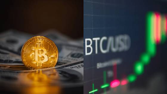 Bitcoin vyjadrený v USD cenovo stúpa