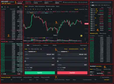 Obchodné rozhranie spotovej burzy
