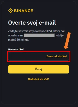 Overenie emailu