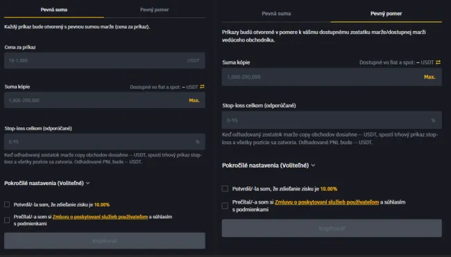 Pevná suma a pevný pomer
