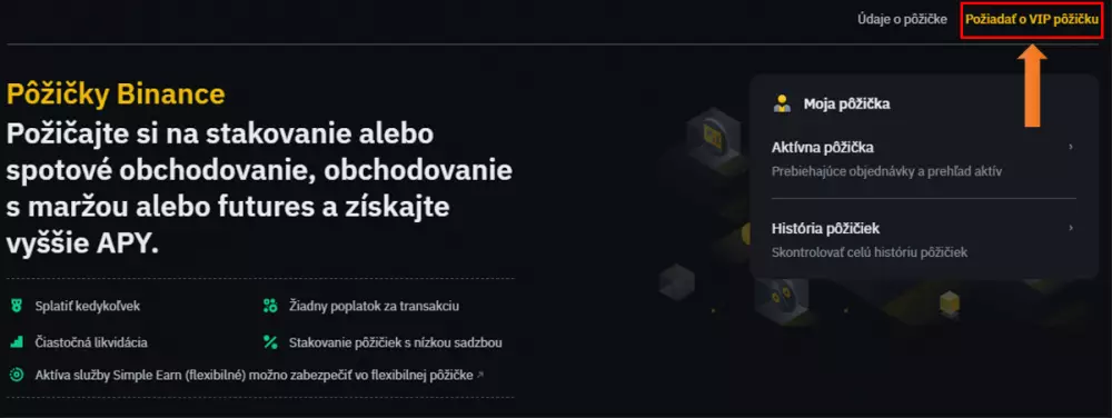 Požiadať o VIP pôžičku