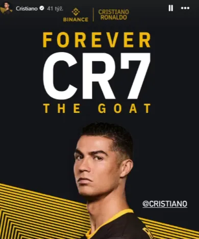 Spolupráca Binance a Christiana Ronalda