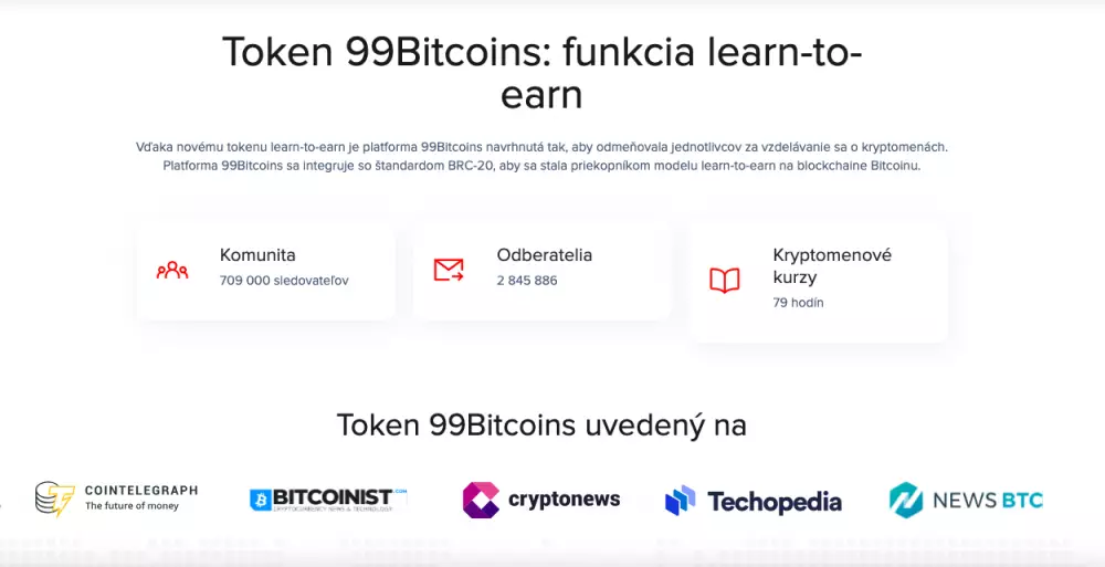 Úspešný projekt 99BTC