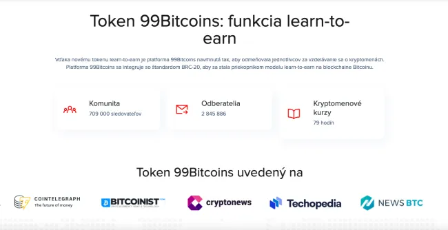 Úspešný projekt 99BTC
