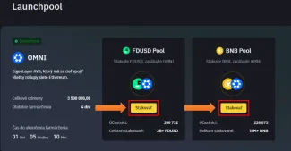 Výber konkrétneho launchpoolu