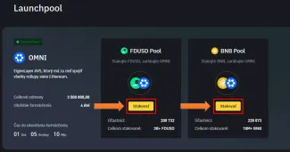Výber launchpoolu