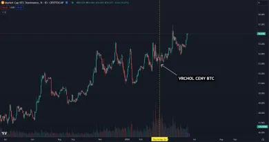 Dominancia Bitcoinu stále rastie