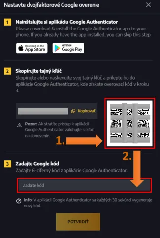 Oskenovanie QR kódu