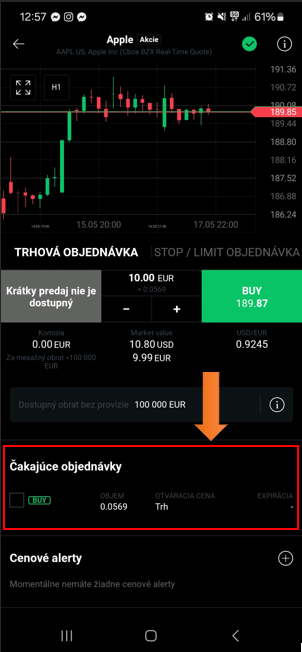 Otvorená objednávka