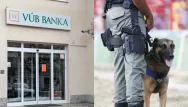 Polícia hľadá bombu vo VÚB banke