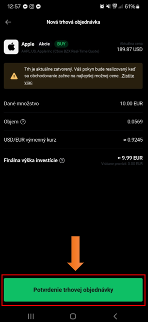 Potvrdenie objednávky