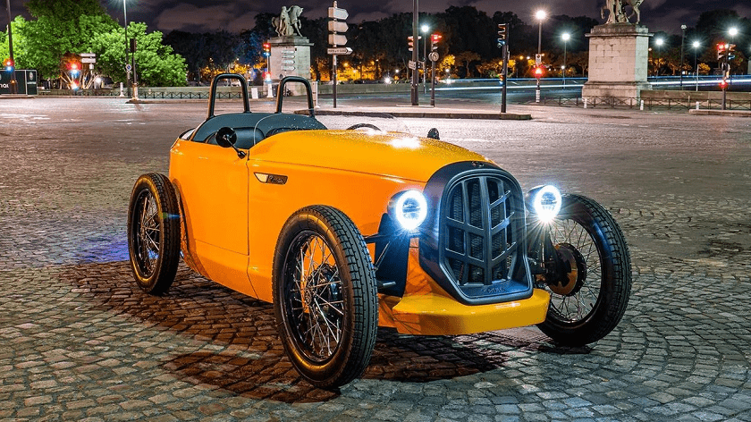 Roadster pôsobí skutočne retro