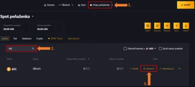 Spotová peňaženka BITmarkets