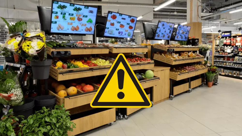 Tempo Supermarket je takmer prázdny