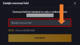 Zadanie overovacieho kódu