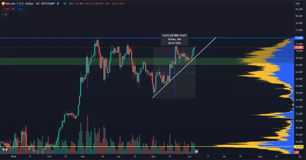 Bitcoin útočí na historické maximum