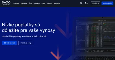 Domovská stránka Saxo