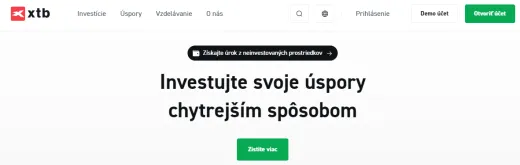 Domovská stránka XTB