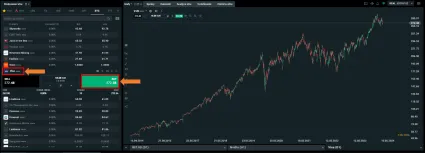 Nákup akcií VISA na XTB