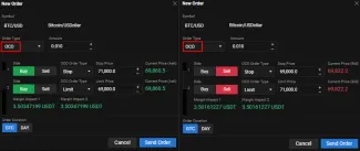 OCO príkaz nákup a predaj