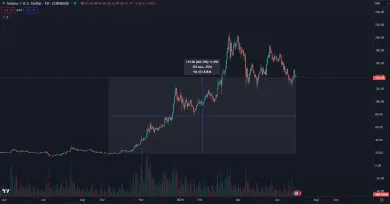 Solana prudko rastie