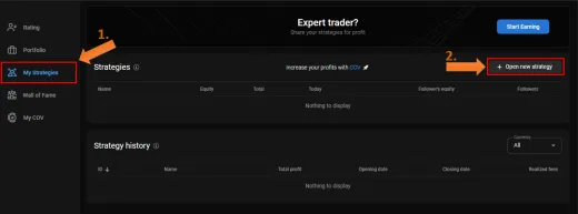 Vytvoriť stratégiu