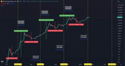 Dlhodobý cenový graf BTC