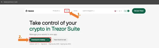 Domovská stránka Trezoru