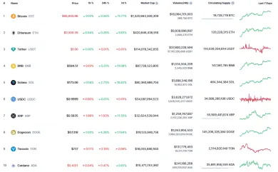 Najväčšie kryptomeny na svete