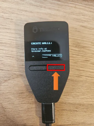 Potvrdenie v Trezore