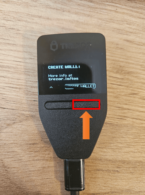 Potvrdenie v Trezore