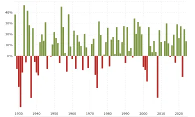 Ročné výnosy S&P 500