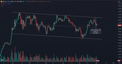 Bitcoin klesol o 10 percent