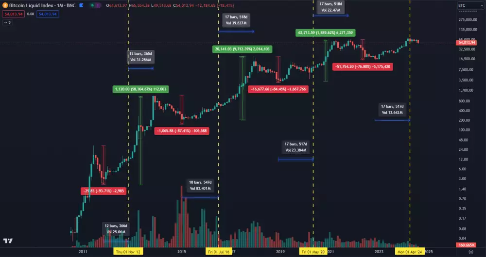 Dlhodobý rast BTC