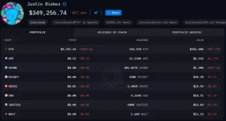Justin Bieber a jeho portfólio